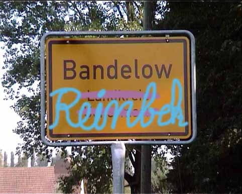 Bandelow-Ortsschild